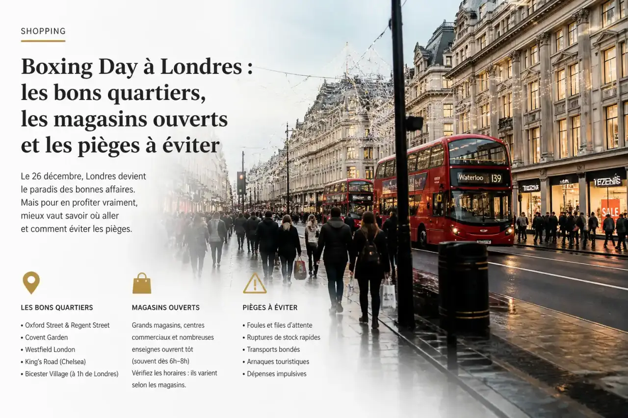 Boxing Day à Londres : les bons quartiers, les magasins ouverts et les pièges à éviter