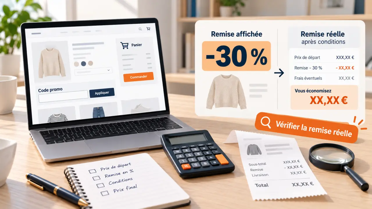 Code promo Rue du Commerce : vérifiez la remise, pas seulement le pourcentage