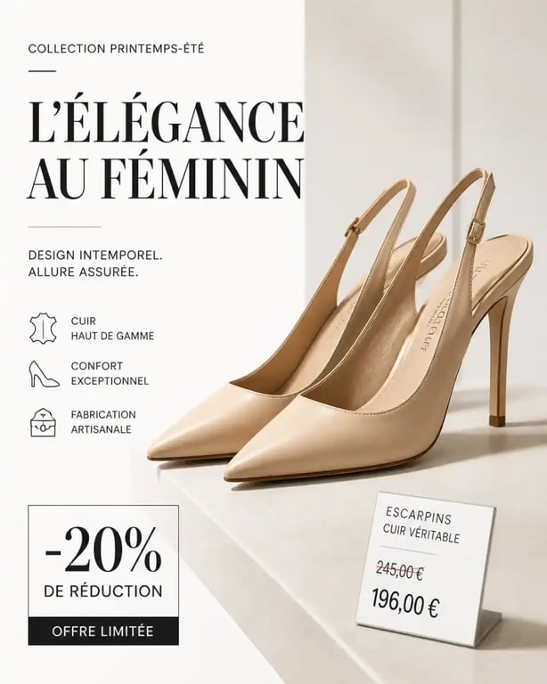 Chaussures femme outlet Paris en boutique de luxe