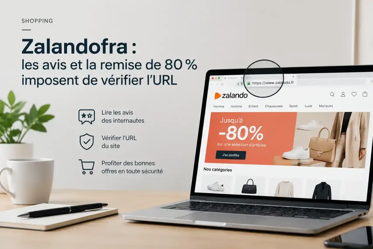 Zalandofra : les avis et la remise de 80 % imposent de vérifier l’URL
