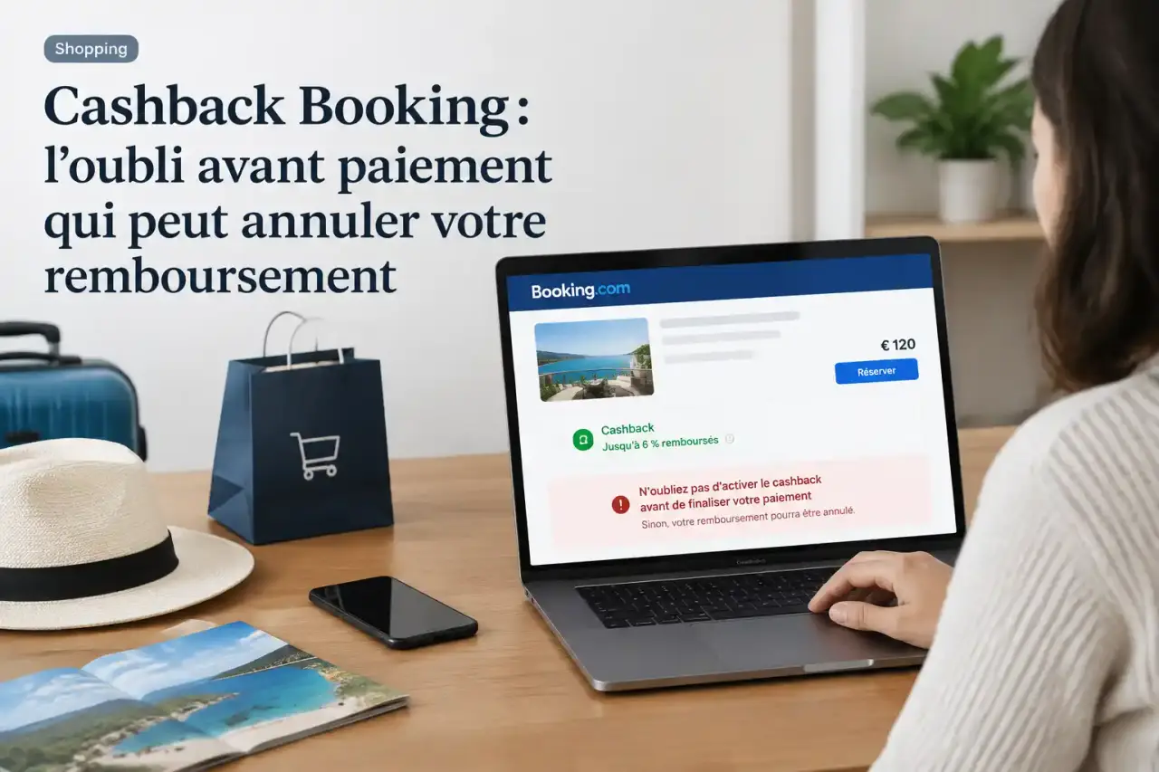 Cashback Booking : l’oubli avant paiement qui peut annuler votre remboursement
