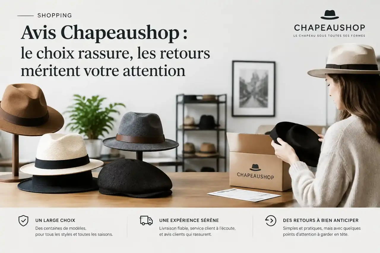 Avis Chapeaushop : le choix rassure, les retours méritent votre attention